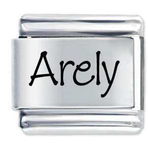  Name Arely Gift Laser Italian Charm: Pugster: Jewelry