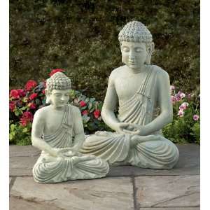  All Weather Large Garden Buddha Statue, 22 1/2H Patio 