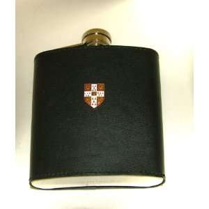    Cambridge University 6Oz Hip Flask Leather Covered