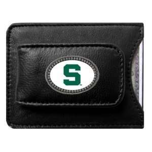   State Spartans Logo Credit Card/Money Clip Holder 