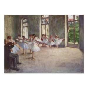   Edgar Degas   Ballet Rehearsal Class 1873 oil Posters: Home & Kitchen