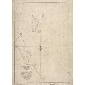  1740 Map Nautical charts, Puerto Rico: Home & Kitchen