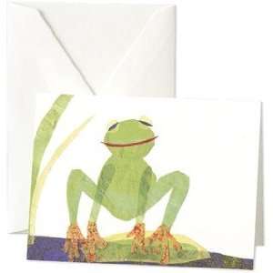  Paper Collage Frog Notes   Stationery by Crane & Co.   10 