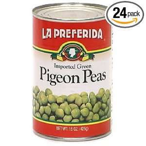 La Preferida Gandules/Pigeon Peas, 15 Ounce (Pack of 24)  