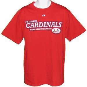  Mens St. Louis Cardinals Red Major League Tshirt: Sports 