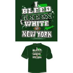   Green and White   GO New York T Shirt XX Large