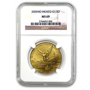  2005 1/2 oz Gold Mexican Libertad MS 69 NGC: Toys & Games