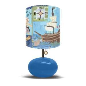   PIRATE BLUE Its A Pirates Life For Me Childrens Bedroom Lamp Home