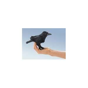   Plush Raven Mini Finger Puppet By Folkmanis Puppets: Office Products