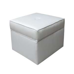   39 5 (White) Storage Cube Ottoman in White Furniture & Decor