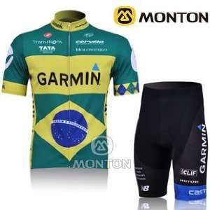  2011 g green&yellow cycling jersey short suit a046 Sports 