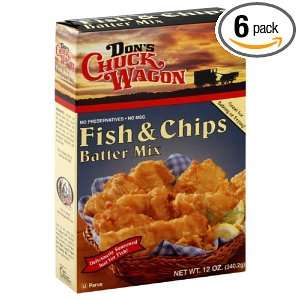 Dons Chuc Batter Mix Fish N Chips, 12 Ounce Boxes (Pack of 6)  