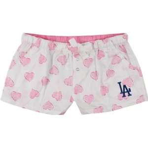 Los Angeles Dodgers Womens Pink Essence Shorts