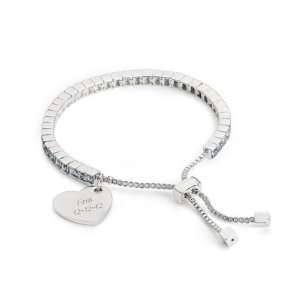    Personalized Birthstone Lariat Bracelet   December Gift: Jewelry