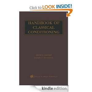 Handbook of Classical Conditioning David G. Lavond, Joseph E 