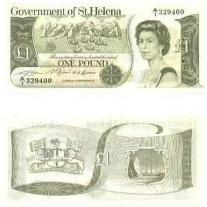 St. Helena ND (1981) 1 Pound, Pick 9a