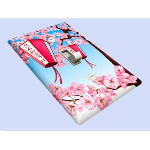  Asian Cherry Blossom Lanterns Decorative Switchplate Cover 