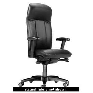   Essex Chair, High Back, w/ Arms (Black Fabric): Office Products