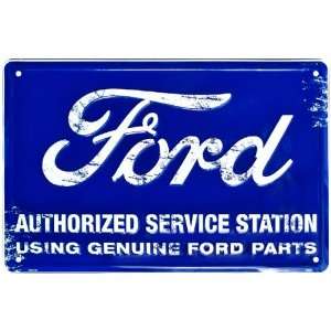  FORD Authorized Service Station   Metal Sign: Office 
