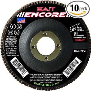  SAIT 71231 Encore Flap Disc, 5 X 7/8 Z 120x, 10 Pack