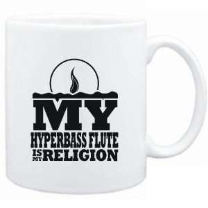  Mug White  my Hyperbass Flute is my religion Instruments 