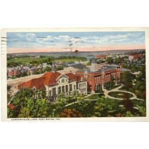   Postcard Concordia College   Fort Wayne Indiana 