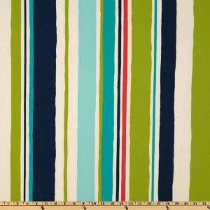  54 Wide Robert Allen Indoor/Outdoor Baja Stripe Turquoise Fabric 
