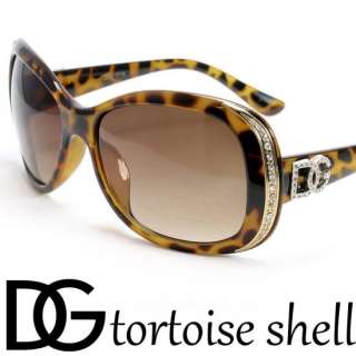 Rhinestone DG Designer Sunglasses Womens 4 Colors Black Tortoise 