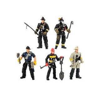  Emergency Hero Action Figure 5 Pack Playset   Police: Toys & Games