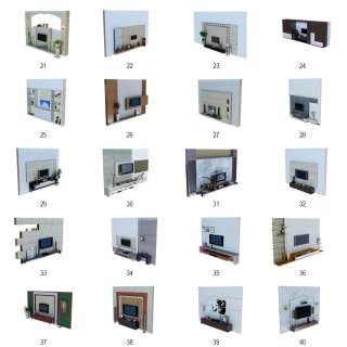 49 TV walls 3d models   3D STUDIO MAX  