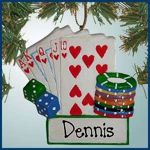  Personalized Christmas Ornaments   Poker Ornament/Magnet 