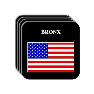  US Flag   Bronx, New York (NY) Set of 4 Mini Mousepad 