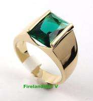 Womens Ring Gold Layered Tropical Teal CZ Size 12  