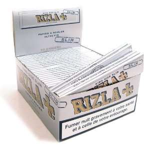 Rizla Rolling Paper 50Pks/Box   Silver King Size Slim  