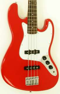 New Full Size Candy Apple Red Jazz & Rock Electric Bass Guitar by 