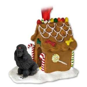  Poodle Gingerbread House Ornament   Black: Home & Kitchen