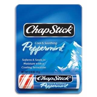 Chapstick Lip Balm, Cool & Soothing Peppermint   12 Each