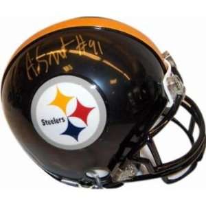  Aaron Smith (Pittsburgh Steelers) Football Mini Helmet 