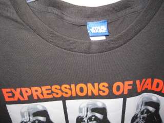 Star Wars Expressions of Darth Vader T Shirt RARE L  