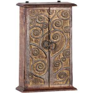    Carved Wood Altar Chest 2 Doors Magic Tree (each): Home & Kitchen