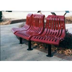  Webcoat Downtown Classic Style 3 Seat Bench with Contoured 