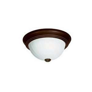 Satco 3 LIGHT   15   FLUSH MOUNT   FROSTED MELON GLASS model number 