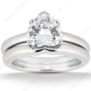  2.25 Ct Diamond Engagement Ring Bridal Set Heart Prong 14k 