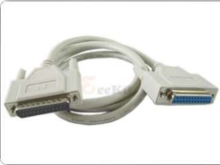 Parallel DB25 25 Pin Male to Female Printer Cable 5 Ft  