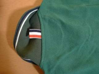 THOM BROWNE Long Sleeve Polo Shirt Green New Rare sz 0  