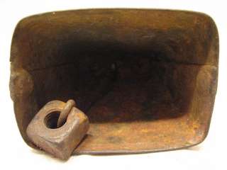 ANTIQUE EARLY IRON ANIMAL GOAT COW BELL FARM AGRICULTURAL PRIMITIVE 