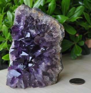 DEEP PURPLE AMETHYST POINTS CRYSTAL CLUSTER   FROM URUGUAY  