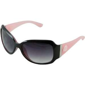   Ladies Pink Black Team Logo Fashion Sunglasses