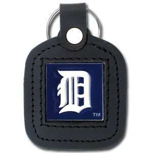    MLB Square Leather Key Chain   Detroit Tigers: Sports & Outdoors