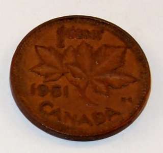 1951 Canada Canadian PENNY 1 ONE CENT small cent COIN  